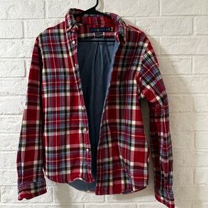 Ralph Lauren Red and Yellow Plaid Shirt